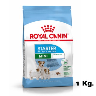 Royal Canin Mini Starter Mother &amp; Baby Dog อาหารสุนัขพันธุ์เล็ก-แม่สุนัขตั้งท้อง-ให้นม (ขนาด 1 Kg.)