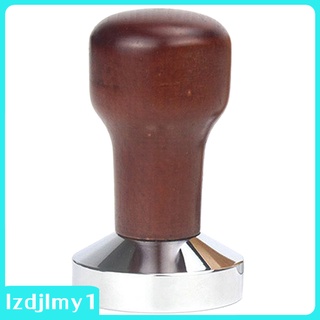 [ราคาจำกัดเวลา] 51-58mm Stainless Coffee Tamper Powder Wood Handle Barista Parts