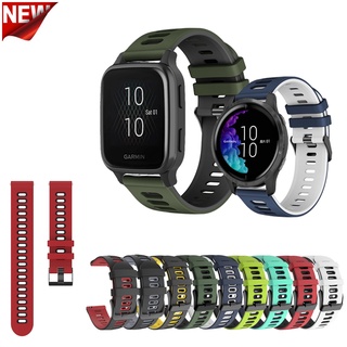 สายนาฬิกาข้อมือซิลิโคน สไตล์สปอร์ต สําหรับ Garmin Venu Sq 2 venu2 plus Vivoactive 3 Music 245 645