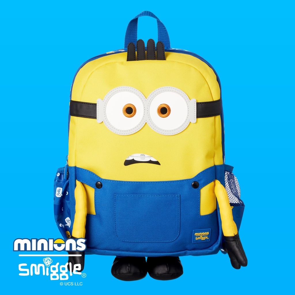 พร้อมส่ง ของแท้จากออสเตรเลีย Smiggle Minions Junior Character Backpack กระเป๋าเป้เด็กสะพายหลัง คอลเลคชั่นมินเนี่ยน