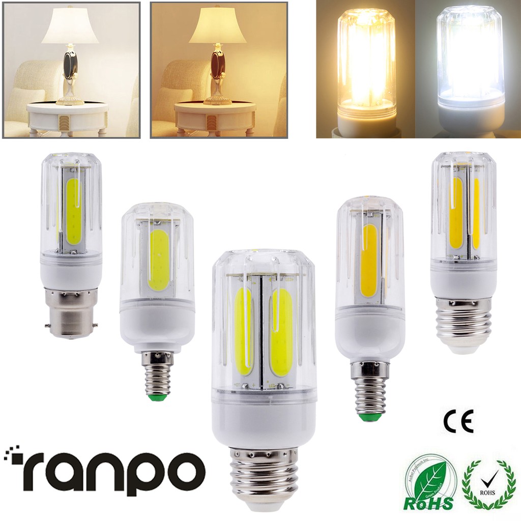 (พร้อมสต็อก) Cob LED หลอดไฟข้าวโพด E27 E26 E12 E14 B22 12W 16W Super Bright Light โคมไฟประหยัดพลังงานตกแต่งบ้าน
