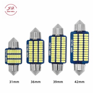 ราคา1ชิ้น ไฟเพดาน LED  ไฟห้องโดยสาร ไฟส่องป้ายทะเบียน 31mm 36mm 39mm 41mm 12V แสงสีขาว