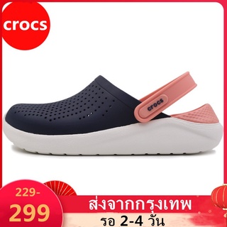 ส่งจากกรุงเทพ Crocs LiteRide Clog  รองเท้าชายหาดแท้รองเท้าแตะกลางแจ้ง รองเท้าหัวโต รองเท้าลำลอง