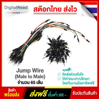 Jump Wire Pack สายจั๊ม ผู้-ผู้ (Male to Male) จำนวน 65 เส้น สต็อกไทยส่งไว