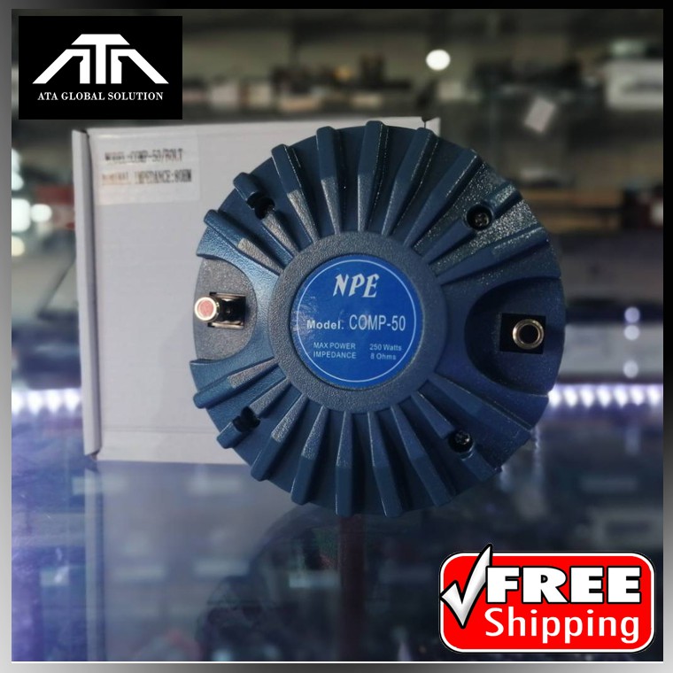 ยูนิตเสียงแหลม NPE Com 50 แบบยึดน็อต แหลม แบบแป้น MAX POWER : 250W ราคาต่อ 1 ตัว
