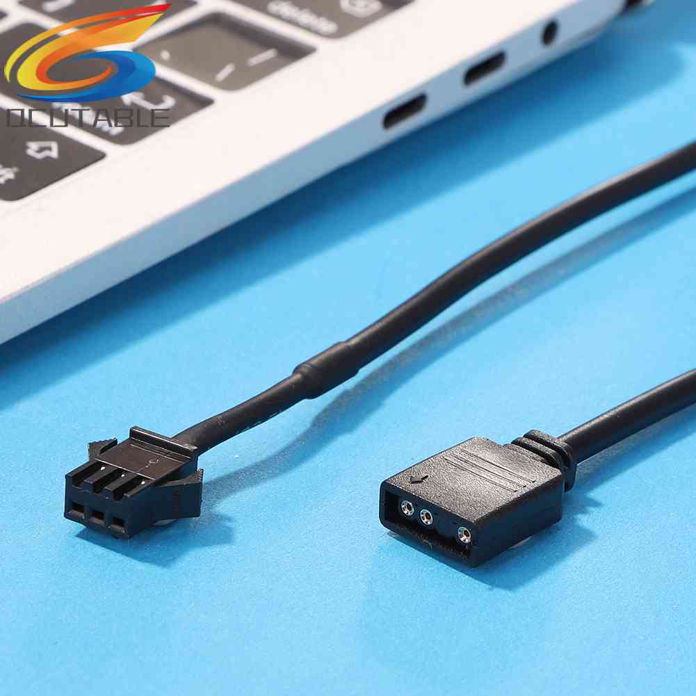 เมนบอร์ดอะแดปเตอร์แปลงสายไฟ LED RGB 5V 3 Pin 12V 4 Pin 30 ซม.