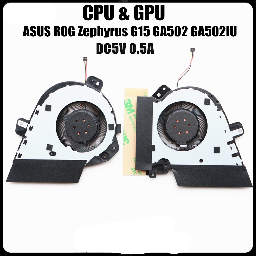 พัดลมระบายความร้อน Cpu GPU สําหรับ ASUS ROG Zephyrus G15 GA502 GA502IU