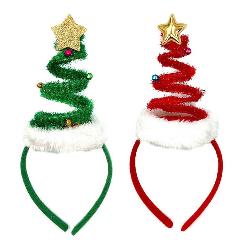 SPT * คริสต์มาสฤดูใบไม้ผลิต้นไม้ผม Hoop Bell Tree Headbands Party Favors สําหรับ Creative Photo Props ตกแต่งวันหยุด Supp