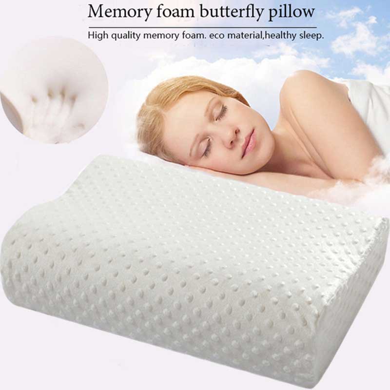 หมอนเมมโมรี่โฟม หมอนลดอาการกรน หมอนสุขภาพ แก้ปวดคอ Memory Foam Pillow