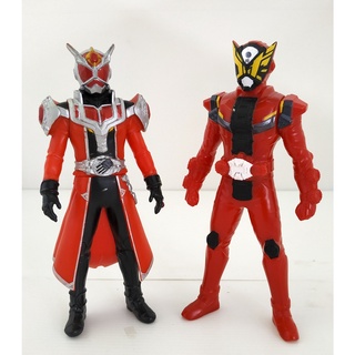 โมเดล Masked Rider Wizard และ Masked Rider Geiz (Zi-o) สูง 17 cm ของแท้ Bandai ยางแข็ง สินค้ามือสอง