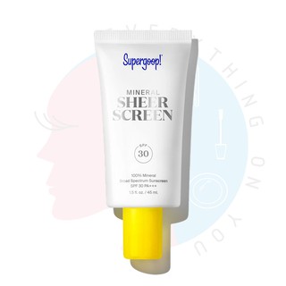 [พร้อมส่ง] Supergoop! Mineral Sheer Screen 100% Mineral Broad Spectrum Sunscreen SPF30 PA+++ / SPF 50