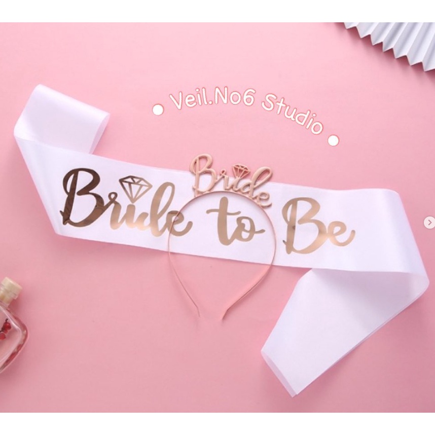 พร้อมส่งจากไทย  ที่คาดผม Bride To Be 79 บาท น่ารักงานปาร์ตี้ห้ามพลาด ราคา ถูกที่สุด ดีลบีเคเค แกลเลอรีภาพที่ 6