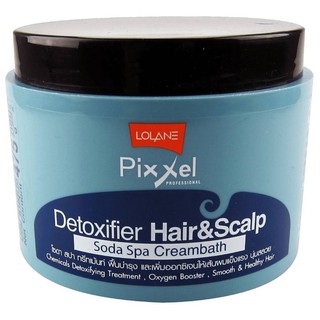 ทรีทเม้นท์ โลแลน / LOLANE Pixxel Detoxifier Hair&amp;Scalp Soda Spa Creambath ปริมาณสุทธิ 475 กรัม