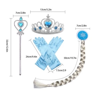 🇹🇭ส่งไวทันที 🇹🇭Elsa set พร้อมส่ง คฑา มงกุฎ เปีย ถุงมือ เอลซ่า