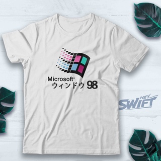 [COD]เสื้อยืด ลาย WINDOWS 98 VAPORWAVE DISTROS-5XL