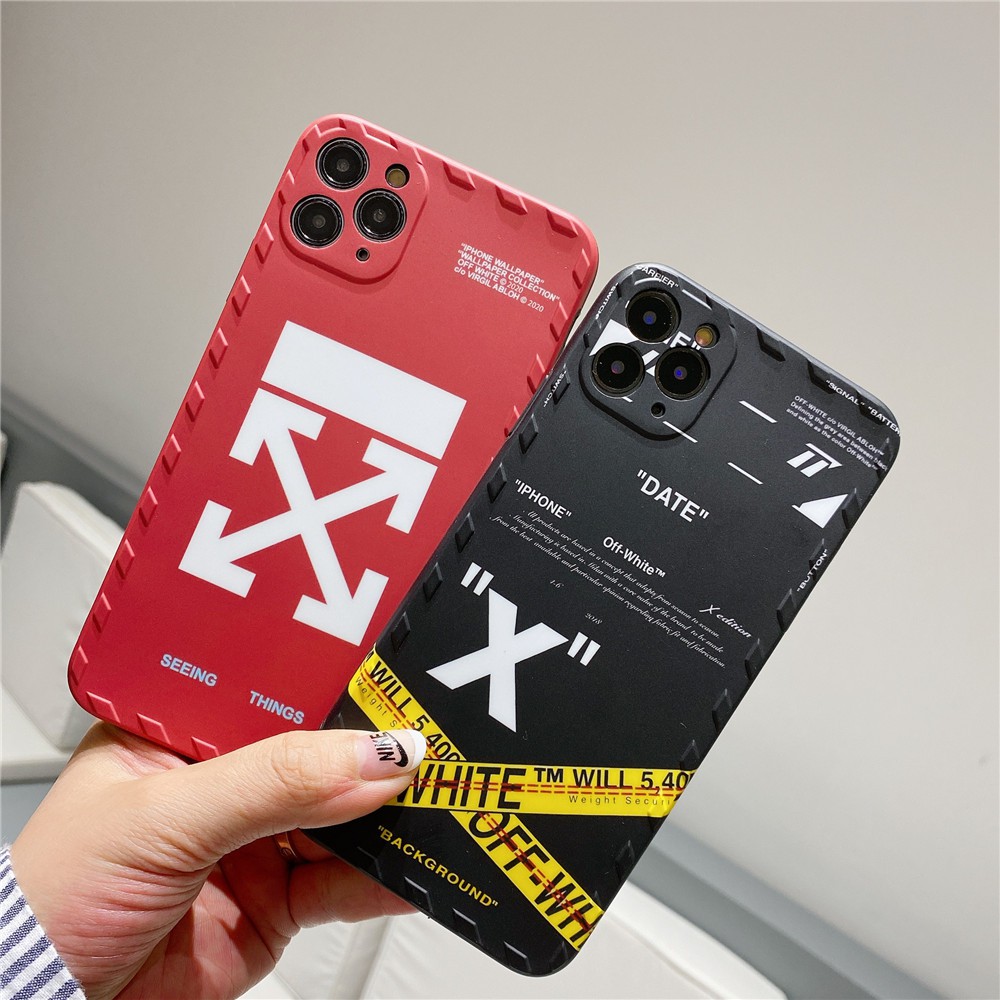 เคสไอโฟน เคสซ ล โคน Iphone 13 Pro Max Iphone 12 Pro Max Iphone 11 Pro Max X Xr Xs Max 7 8 Plus Creative Fashion Off White Silicone Case Shopee Thailand