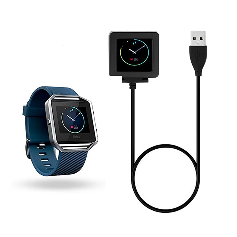 สายชาร์จ USB สำหรับ Smart Fitness Watch Fitbit Blaze