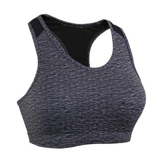 สปอร์ตบรา บรา สปอร์ตบราออกกำลังกาย บราออกกำลังกาย DOMYOS 100 Womens Zip-Up Fitness Cardio Training Sports Bra Mottled