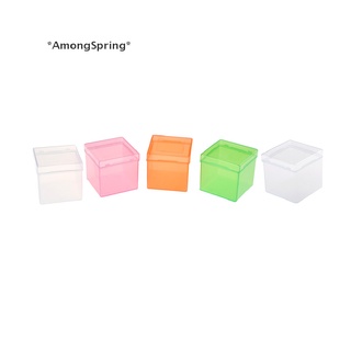 Amongspring กล่องพลาสติกใส ขนาด 3x3x3 ซม. สําหรับใส่จัดเก็บลูกบาศก์