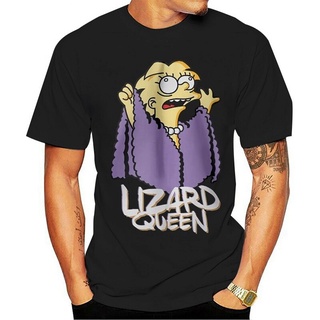 เสื้อยืดผ้าฝ้ายพิมพ์ลายแฟชั่นMenpersonalized I AM THE LIZARD QUEEN! เสื้อยืดคอกลม พิมพ์ลายตลก ปีใหม่ สําหรับผู้ชาย 2022