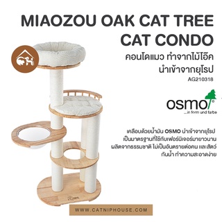 MIAOZOU OAK CAT TREE CAT CONDO คอนโดแมวสุดหรู ทำจากไม้โอ๊ค สินค้านำเข้าจากยุโรป