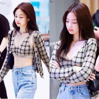 เซตเสื้อคาดิแกน แบบ Jenny Blackpink
