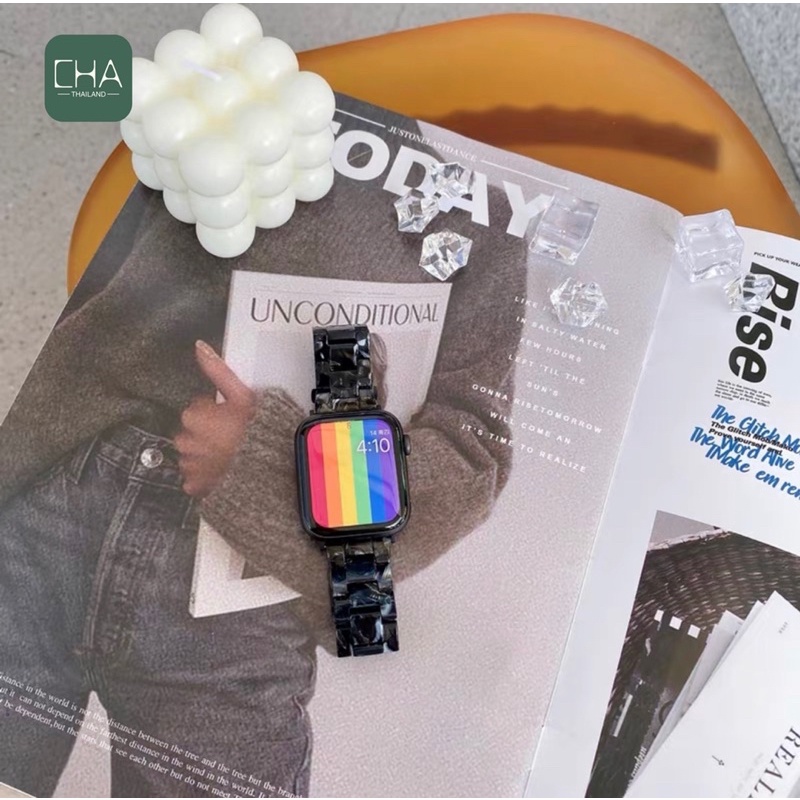 สายหินอ่อน ใช้ได้กับ ซีรีส์ watch 7 6 SE 5 4 3 2 1   สาย ขนาด 38/40/41/42/44/45มม สาย watch สายนาฬิกา smart watch