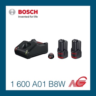 ชุดแบตเตอรี่ BOSCH GBA 12V 2.0AH 2 ก้อน + GAL 12V-40 PROFESSIONAL 1600A01B8W