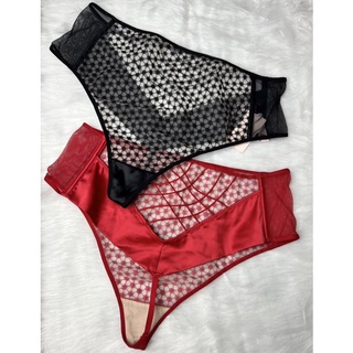 Victoria’s Secret แท้ ใหม่ ป้ายห้อย S, M, L สีดำ, แดง รุ่นเอวสูง เก็บหุ่น  Thong  มีเอ็นอ่อนๆ ราคาเต็ม 1,890 #lgbt(VS84)