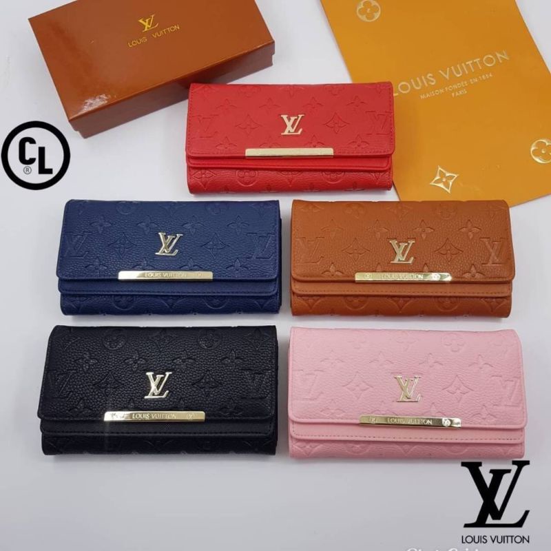 กระเป๋าสตางค์ใบยาว สไตล์หลุยส์ louis Vuitton หลุยส์เกรดพรีเมี่ยม กระเป๋าสตางค์แบบพับ พร้อมกล่องแบรนด์