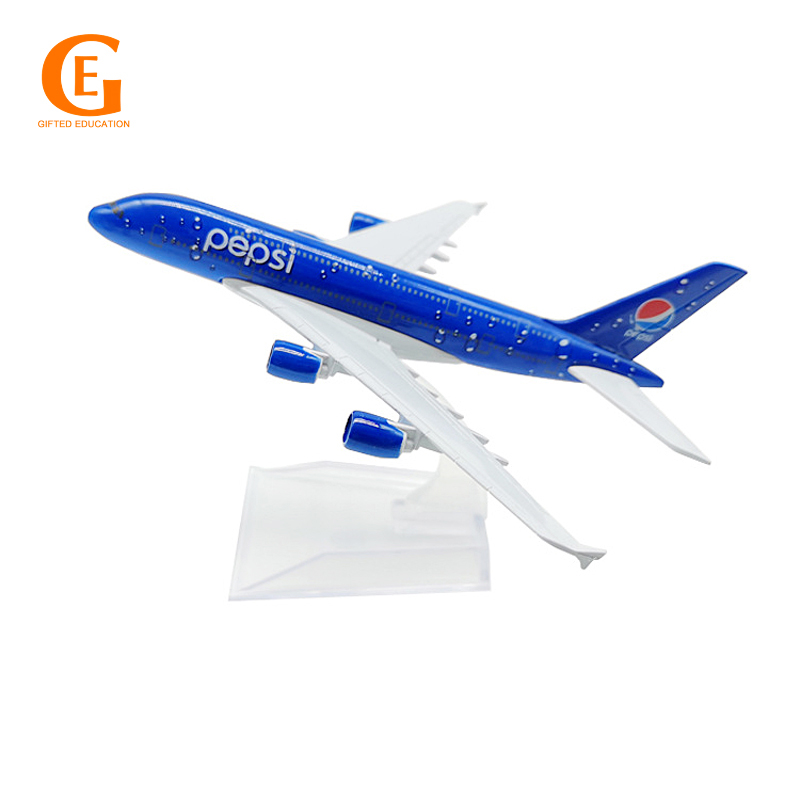 Air Cola A380 เครื่องบินรุ่น Diecast โลหะจําลองผู้โดยสาร Airbus 380 เครื่องบินรุ่น