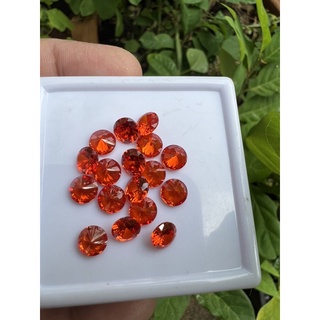 Cubic Orange Diamond 5.00mm Total 10 pieces