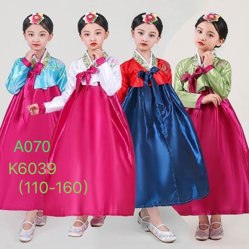 พร้อมส่ง A070 ชุดฮันบก ชุดฮันบกเด็ก ชุดเกาหลี ชุดเกาหลีเด็ก ชุดเกาหลีเด็กผู้หญิง Korean Dress Costume ชุดประจำชาติเกาหลี
