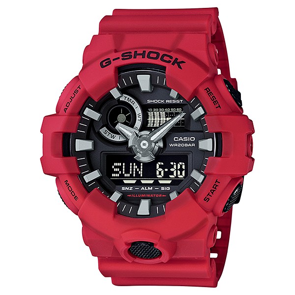 นาฬิกา คาสิโอ Casio G-Shock Standard ANALOG-DIGITAL รุ่น GA-700-4A ของแท้ รับประกัน 1 ปี