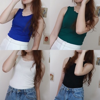 Everydayy.bff | พร้อมส่ง ~ Muffin top ~ เสื้อกล้ามไหมพรม