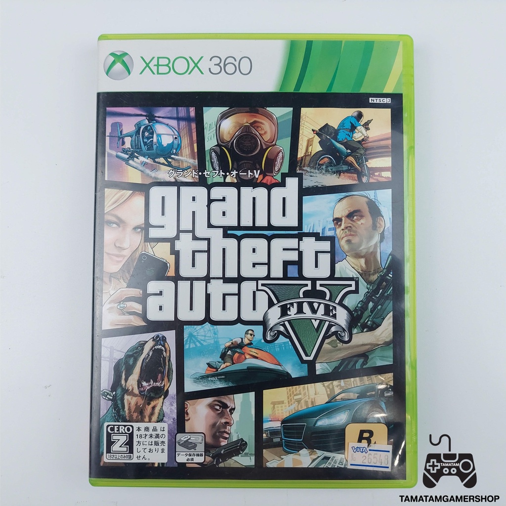 แผ่นแท้Grand Theft Auto V : GTA V xbox360 [เลือกNTSC/PAL]แผ่นเกมส์แท้xbox360 มือสอง สภาพสะสม gta5 gtav xbox360