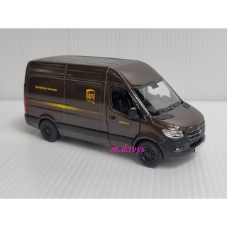 รถโมเดลเหล็ก Mercedes-Benz Sprinter UPS Edition Scale 1/48