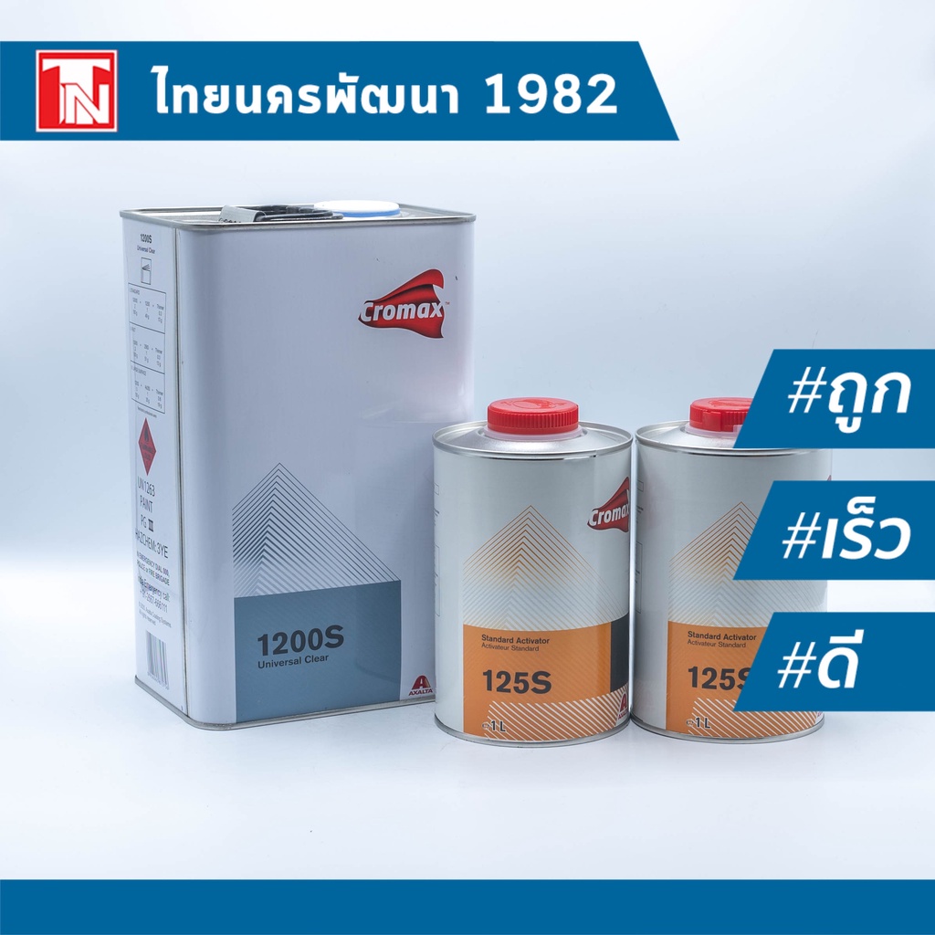 ชุดแลคเกอร์ 2K cromax โครแมกซ์ 1200S,125S 2:1