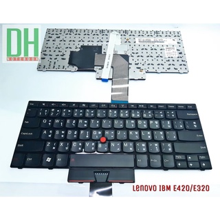 Keyboard Lenovo IBM ThinkPad E420  สีดำ (ภาษาไทย-อังกฤษ)