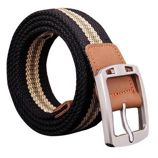 Fin 1 เข็มขัดผู้ชาย Mens Belt เข็มขัดผ้าแคนวาส No. 2424