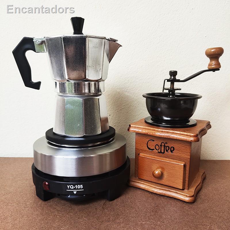 💃ร้านของเราเปิดตลอด 24 ชั่วโมง✷┋ชุดตาค้าง อุปกรณ์ชงกาแฟ เครื่องบดกาแฟ Moka pot เตาไฟฟ้า ชุดทำกาแฟ กาแฟสด Coffee Grinder
