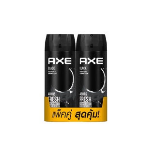 แอ๊กซ์ สเปรย์น้ำหอมระงับกลิ่นกาย แพ็คคู่ 135 มล. x2 AXE Deodorant Body Spray Black 135 ml. x2 เลือกสูตรด้านใน