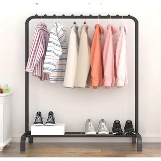 ราวแขวนผ้า 110 CM แข็งแรง ทนทาน ประกอบง่าย ใช้แขวนผ้า วางของ วางเสื้อผ้า วางกระเป๋า