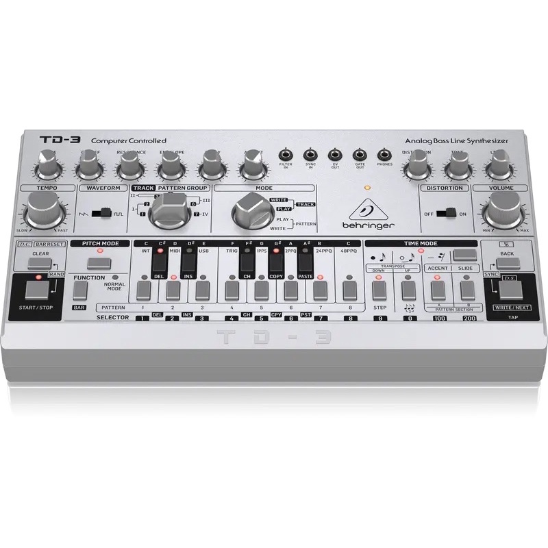 Behringer TD-3-SR Analog Bass Line Synthesizer - สีเงิน (TD-3 / TD3)