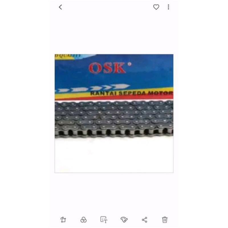 OSK MOTORCYCLE WHEEL CHAIN 428-110/428-112