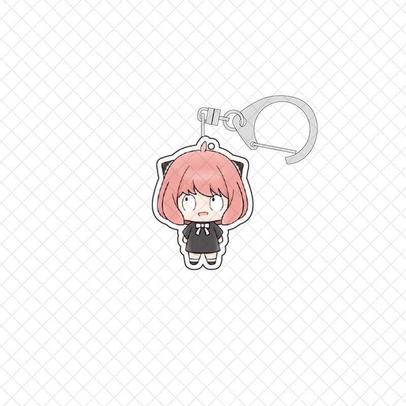 SPY  FAMILY อะนิเมะพวงกุญแจพวงกุญแจน่ารักอะคริลิคกระเป๋าจี้ Key Chain แฟชั่นอุปกรณ์เสริมของขวัญ - รูปที่ 3
