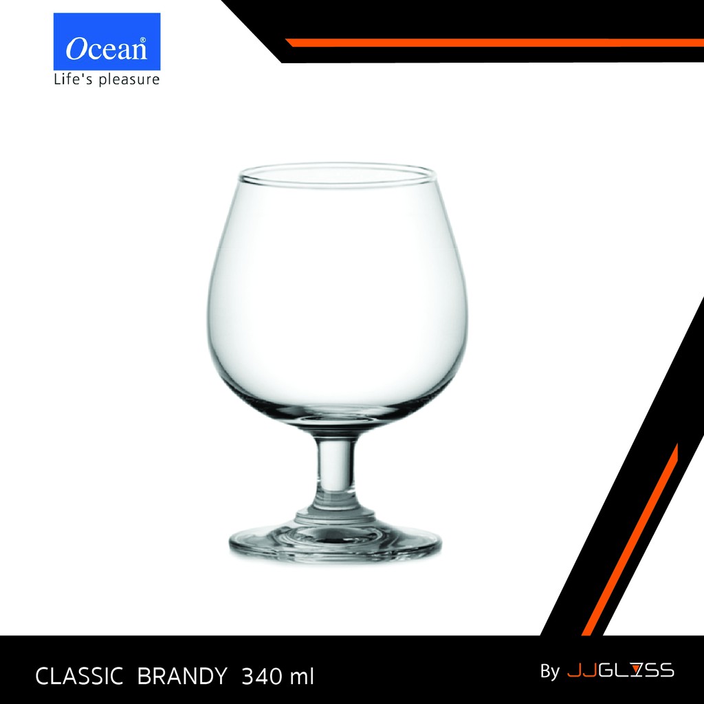 JJGLASS - (Ocean) 1501X12 Brandy 12oz. (340ml.) แก้วขา แก้วโอเชี่ยน เหมาะสำหรับใส่น้ำผลไม้