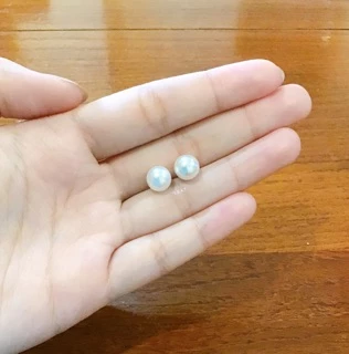 ต่างหูมุก ก้านเงิน S925 ต่างหูมุกเทียม ต่างหู 4 มม/ 6มม/ 8 มม/ 10 มม เรียบแต่หรู ใส่ได้ทุกวัน ต่างหูก้านเงินแท้