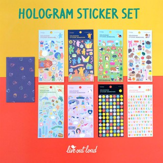 Hologram Sticker (Remover) Set เซ็ตสติ๊กเกอร์ จาก Dailylike ลิขสิทธิ์แท้