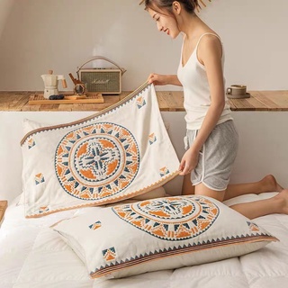 ปลอกหมอนสวม Pillow case˚꒰🌼 ผ้าฝ้ายเนื้อนุ่มสไตล์โบฮีเมียน